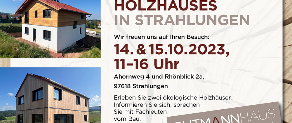 Tag des offenen Holzhauses in Strahlungen
