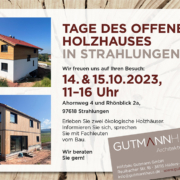 Tag des offenen Holzhauses in Strahlungen